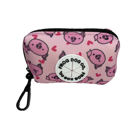 Poo Bag & Treat Holder -Piggy Passion 10cm x 6cm x 4.5cm AK Kin Garden Supplies