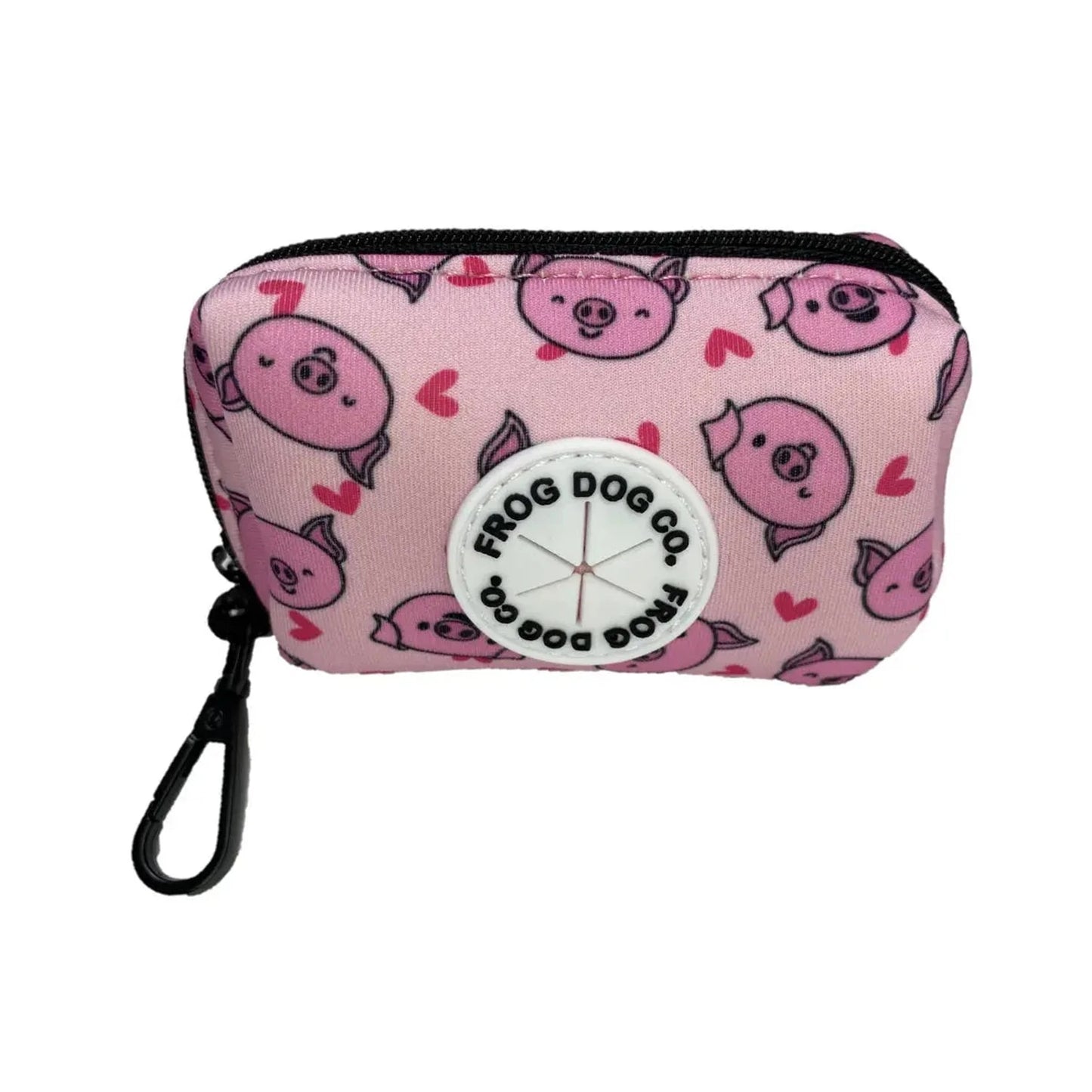 Poo Bag & Treat Holder -Piggy Passion 10cm x 6cm x 4.5cm AK Kin Garden Supplies