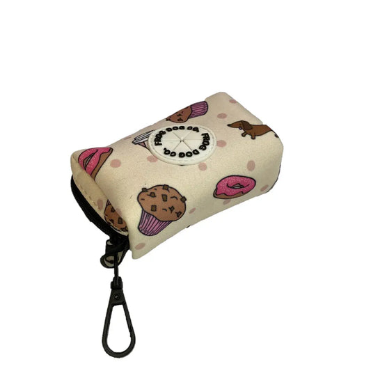Poo Bag & Treat Holder - Puppaccino 10cm x 6cm x 4.5cm AK Kin Garden Supplies