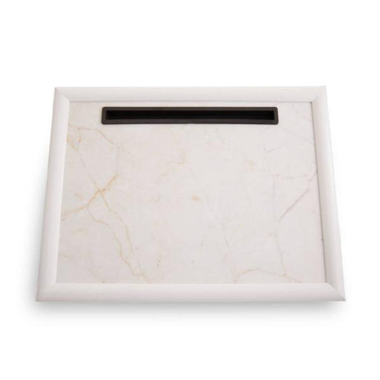 Portada Ecru Marble Lap Tray with Ipad Holder House, Home & Garden