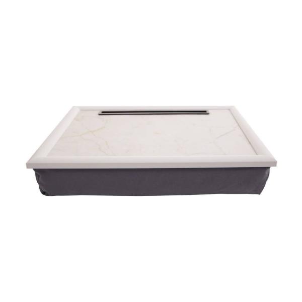 Portada Ecru Marble Lap Tray with Ipad Holder House, Home & Garden