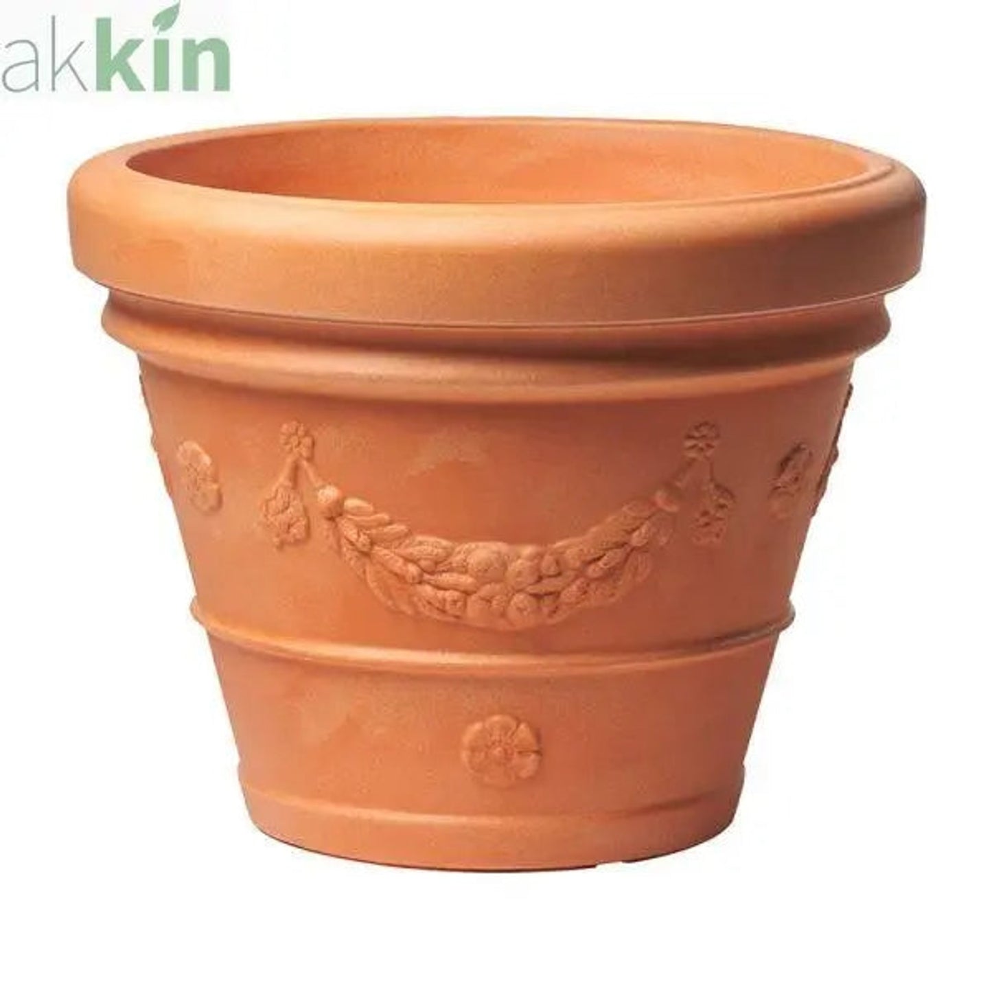Decorative Rotational Moulded Plastic Terracotta Planter Idra Grape 43lt - AK Kin Garden Supplies