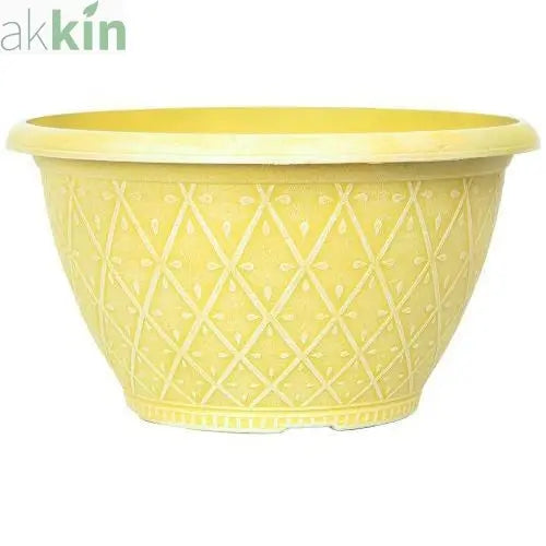 Prisma Decorative Bowl 10" - Sunglow Yellow AK Kin Garden Supplies