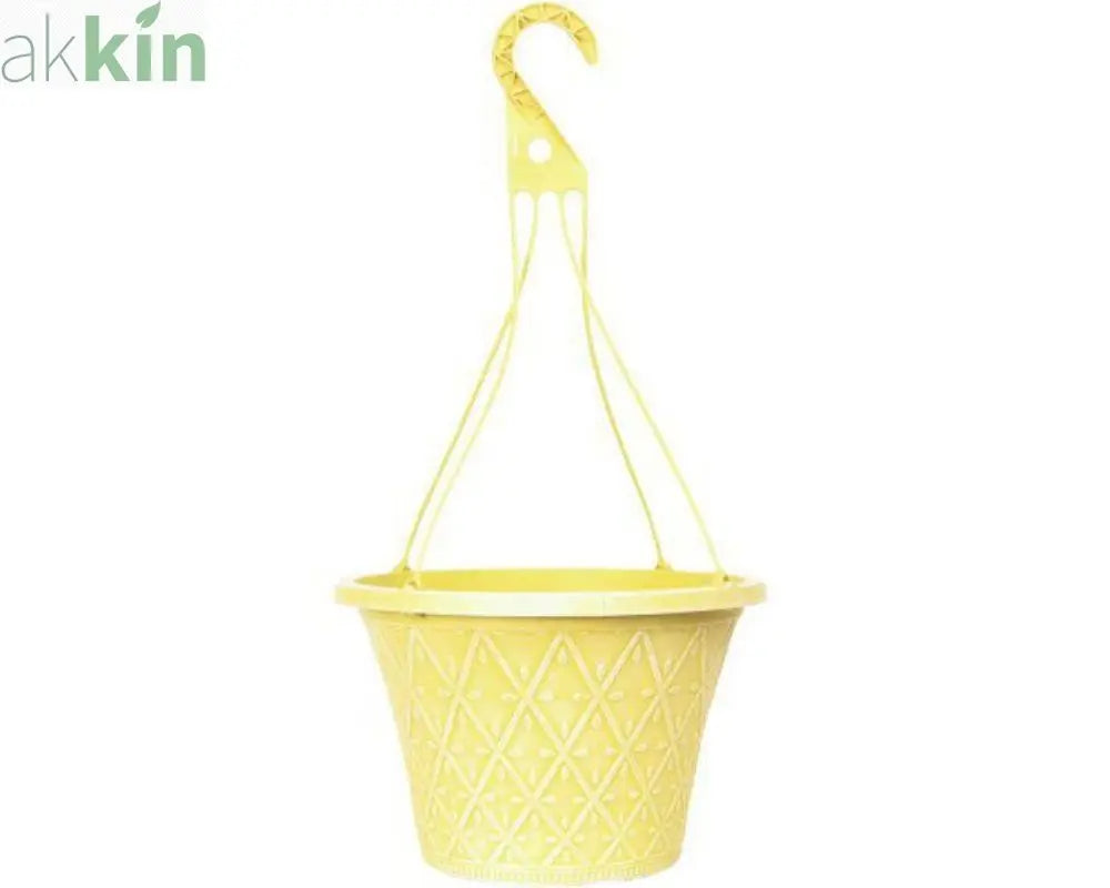 Prisma Decorative Hanging Basket 12" - Sunglow Yellow AK Kin Garden Supplies