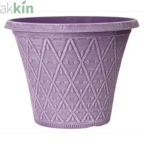 Prisma Decorative Plant Pot Round 12" - Raisin AK Kin Garden Supplies