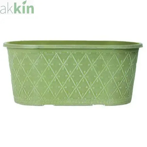 Prisma Decorative Planter Oval 16" - Moss Green AK Kin Garden Supplies