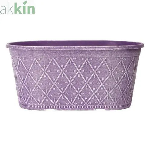 Prisma Decorative Planter Oval 16" - Raisin AK Kin Garden Supplies