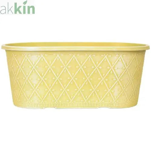 Prisma Decorative Planter Oval 16" - Sunglow Yellow AK Kin Garden Supplies