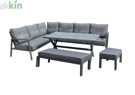 Rella Corner Dining Sofa Set AK Kin Garden Supplies