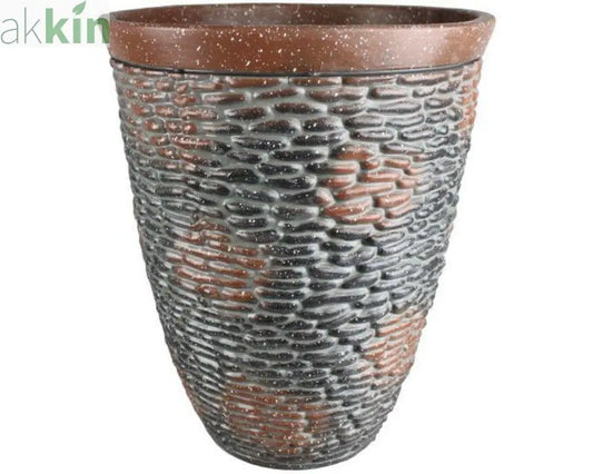 Rustic Stone Decorative Planter 37cm AK Kin Garden Supplies