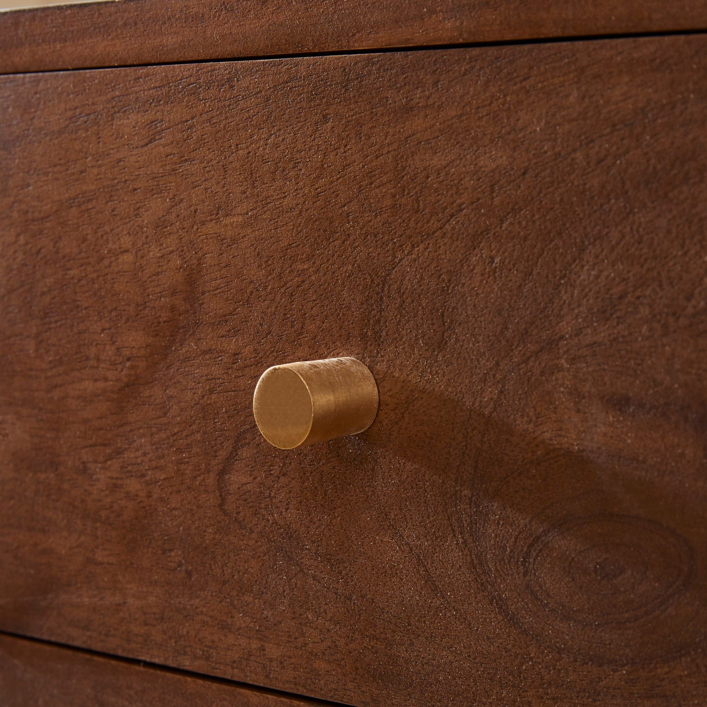 Scandinavian Walnut Logan Narrow Bedside Table Fishe and Lilly
