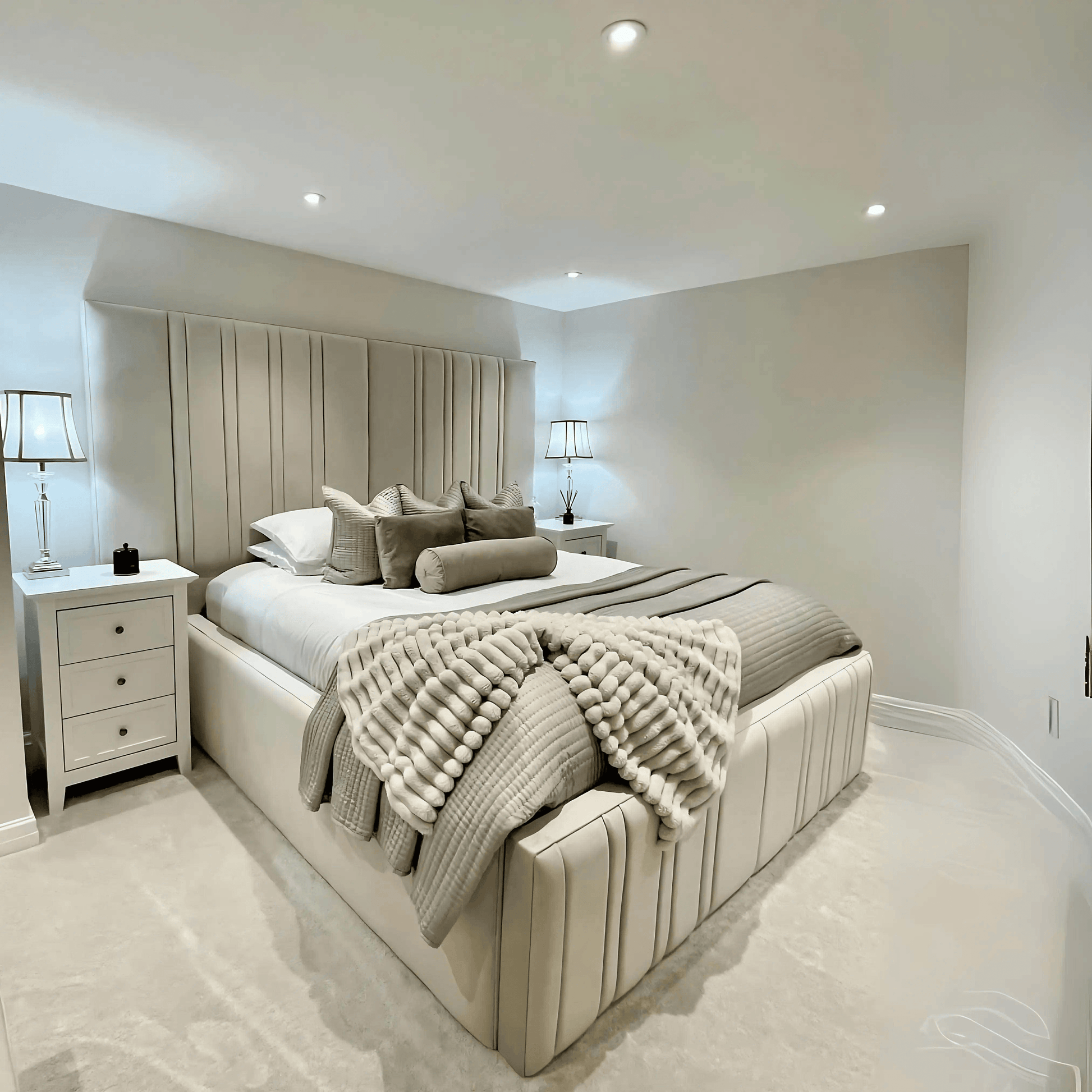 Selena Bed High Base UK Beds Direct ltd