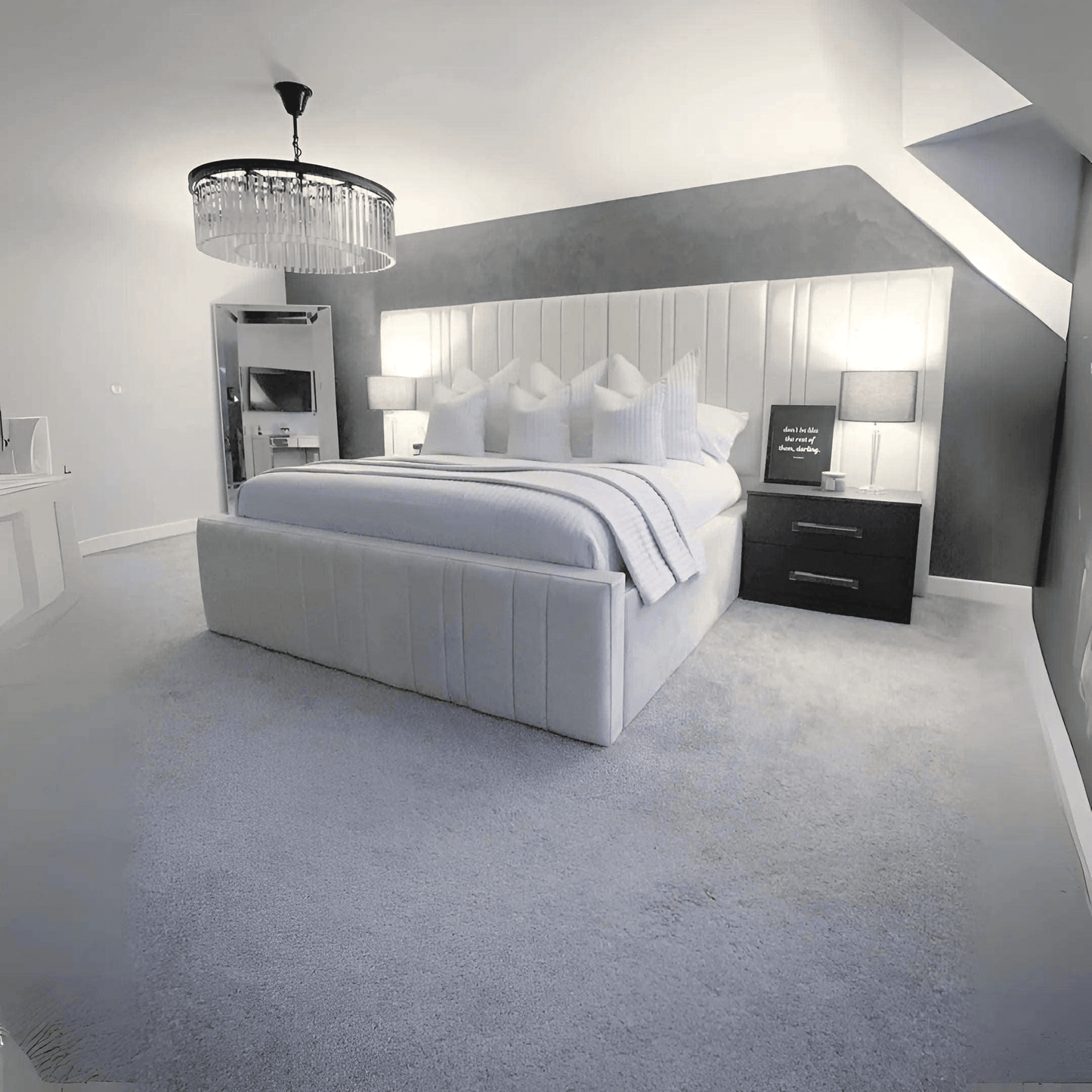 Sephora Wide Panel Bed UK Beds Direct ltd