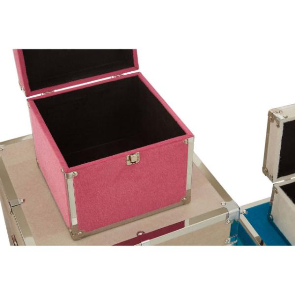 Set of 6 Carla Multicoloured Set of 6 Storage Trunks House, Home & Garden