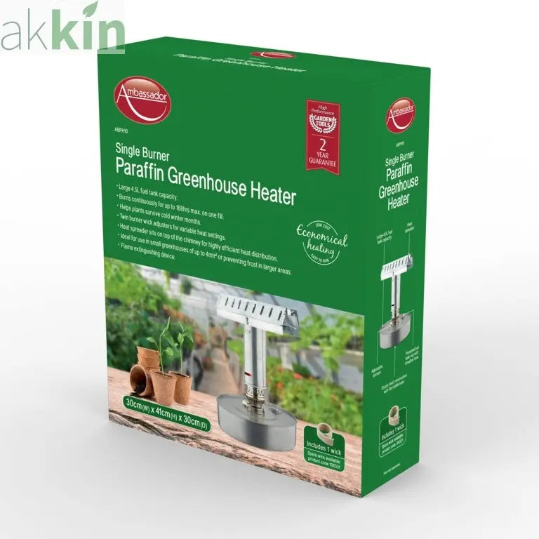 Single Burner Paraffin Greenhouse Heater AK Kin Garden Supplies