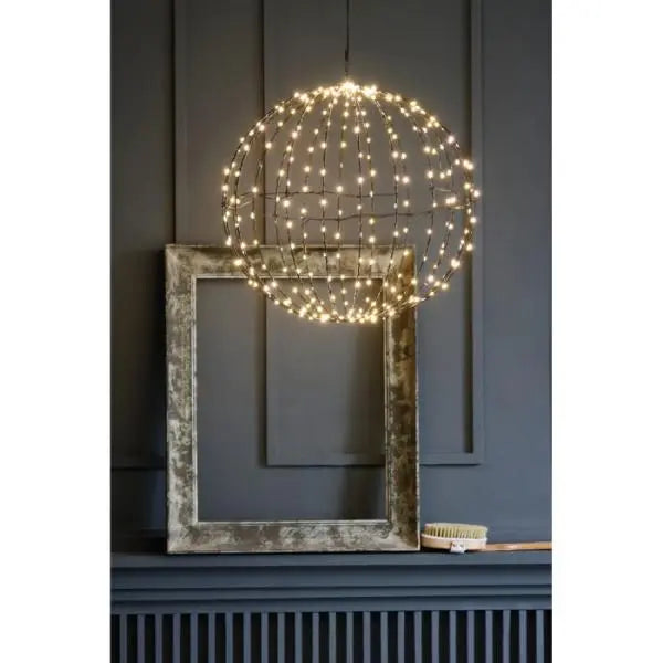 Solar Sphere Light 30cm Black - Display AK Kin Garden Supplies