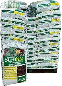 Strulch Innovative Organic Straw Mulch 9kg x 48 Bags Full Pallet - AK Kin Garden Supplies