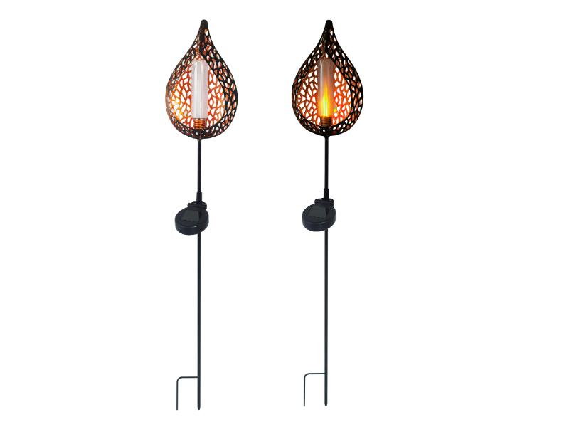 Teardrop Flamelight Garden Solar Light on Stake AK Kin Garden Supplies