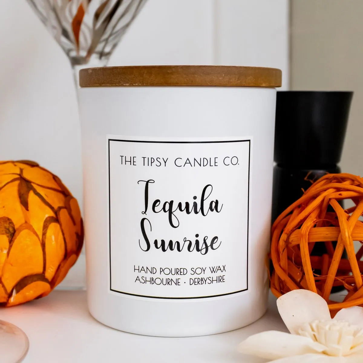Tequila Sunrise candle 300ml White Jar House, Home & Garden