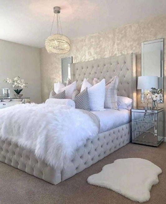 The Bella Wingback Bed 'UK Fully Upholstered' UK Beds Direct ltd