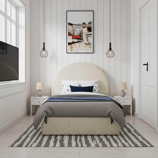 The Little Arc Ottoman Bed Frame: Stylish Storage UK Beds Direct ltd