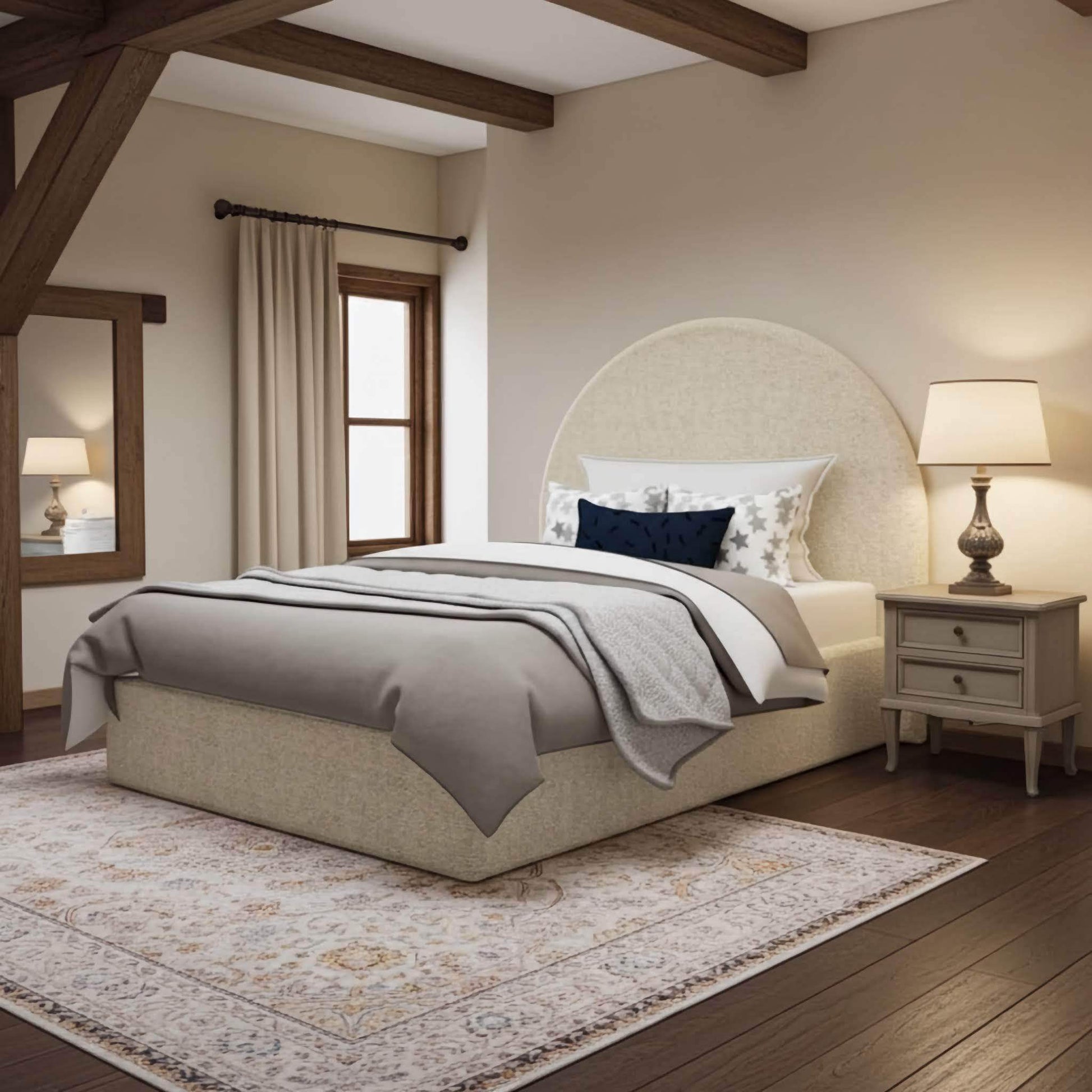 The Little Arc Ottoman Bed Frame: Stylish Storage UK Beds Direct ltd