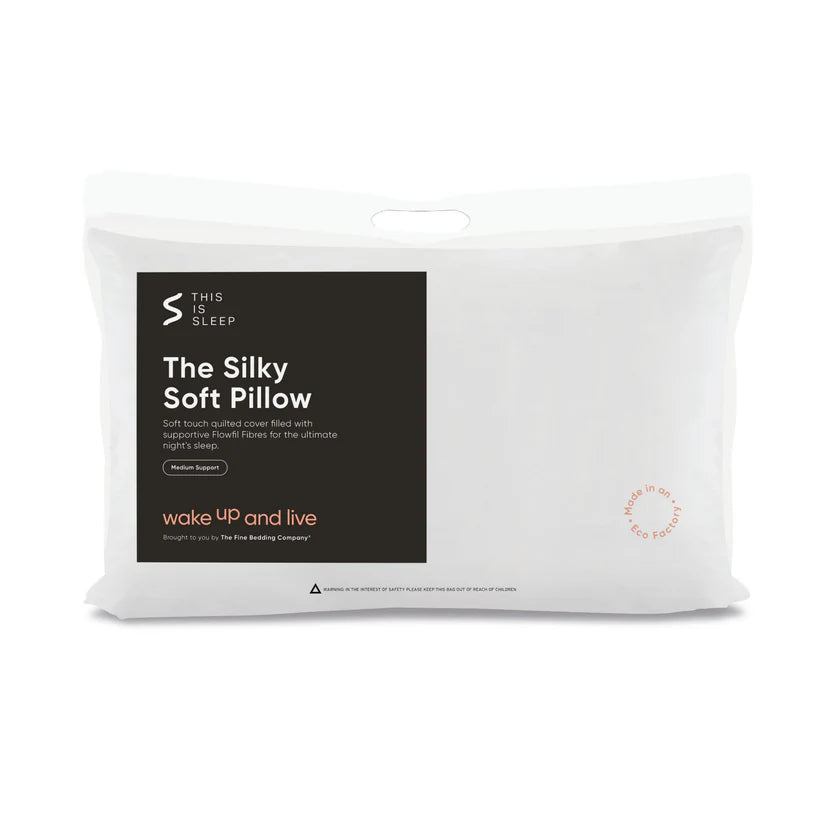 The Silky Soft Pillow - Medium support with luxury soft-touch quilted cover House, Home & Garden
