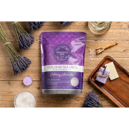 Tranquil Spa Dead Sea Salts 1kg - Lavender AK Kin Garden Supplies