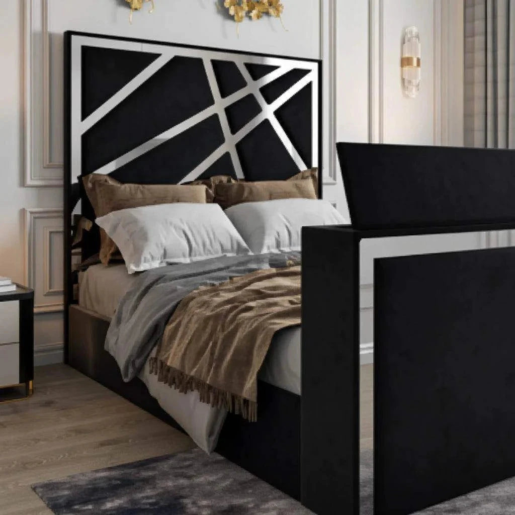 Valencia Luxe TV Bed Frame with Optional Storage & Remote-Controlled Lift | UK Beds Direct UK Beds Direct ltd