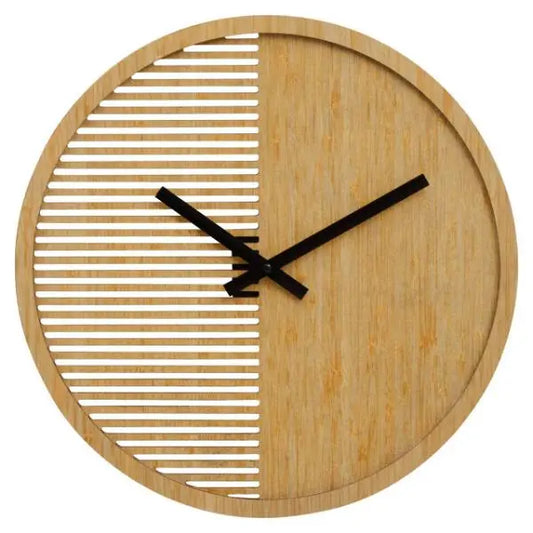 Vitus Small Wooden Effect Wall Clock 40cm AK Kin Garden Supplies