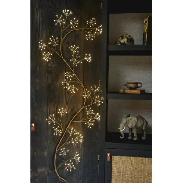 Woodland Ivy Indoor Home Wall Lighting 180cm Brown AK Kin Garden Supplies