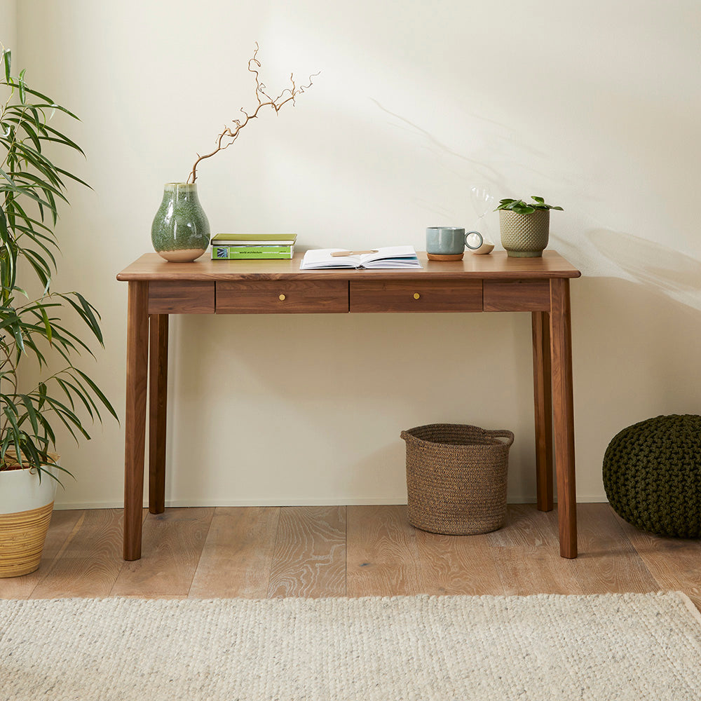 Wright Walnut Desk and Dressing Table Fishe and Lilly