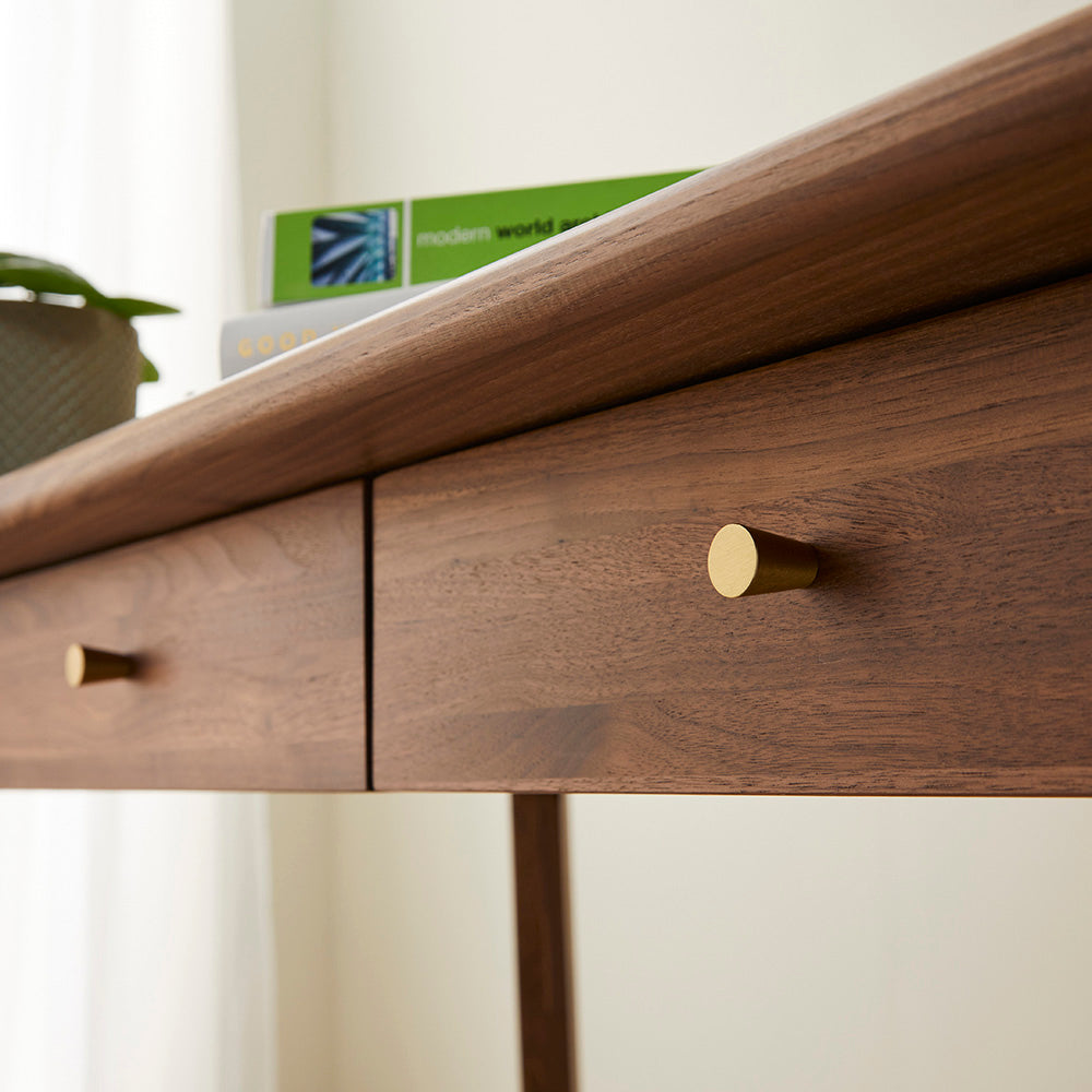 Wright Walnut Desk and Dressing Table Fishe and Lilly