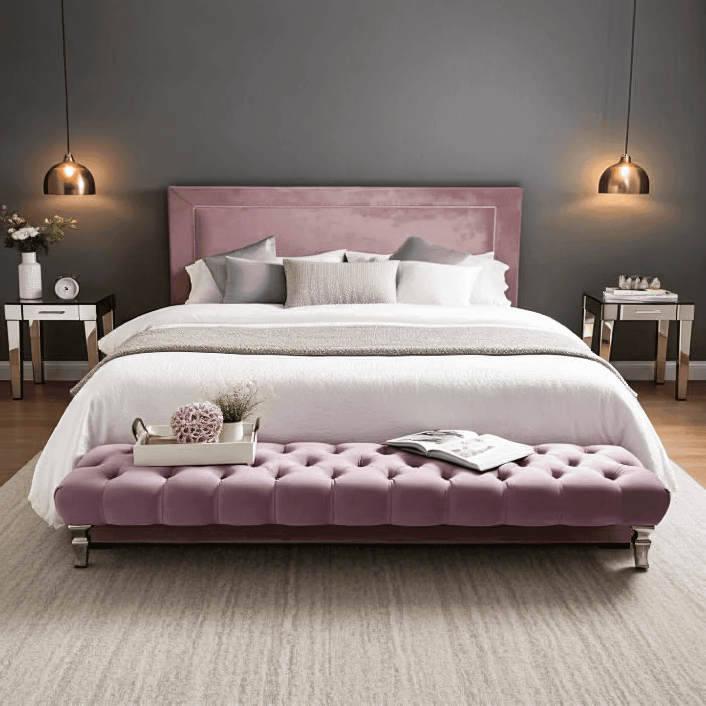 Zanetti Milano Bed Frame – Luxury Chesterfield Style UK Beds Direct ltd