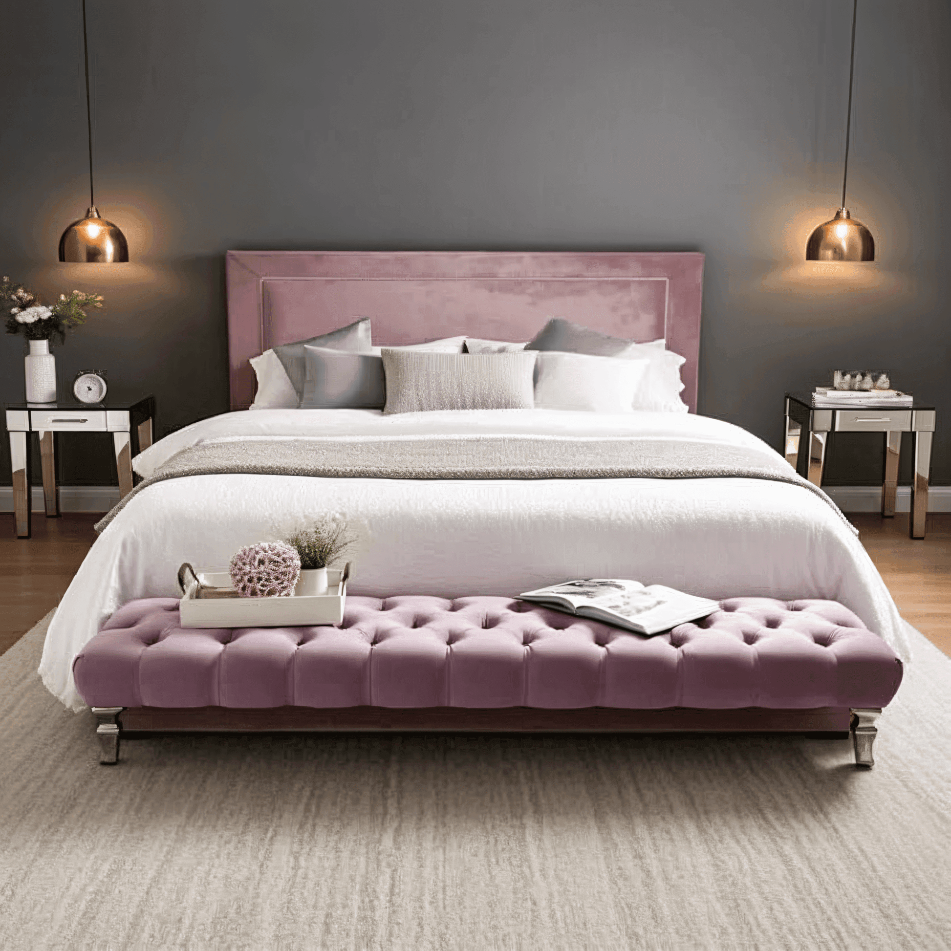 Zanetti Milano Bed Frame – Luxury Chesterfield Style UK Beds Direct ltd