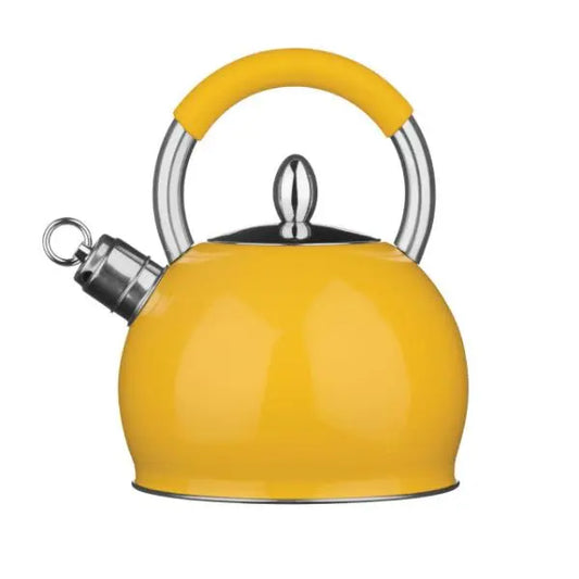 Zion Yellow 2400ml Whistling Kettle AK Kin Garden Supplies