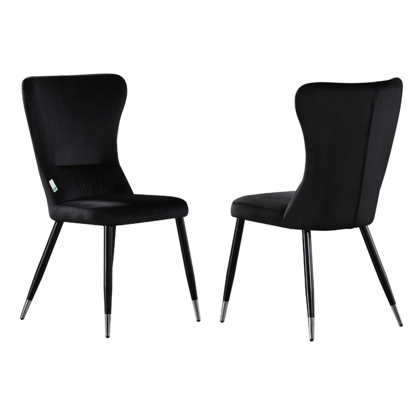 New York LUX Velvet Dining Chair with Metal Legs - Scandinavian Inspired PN Home