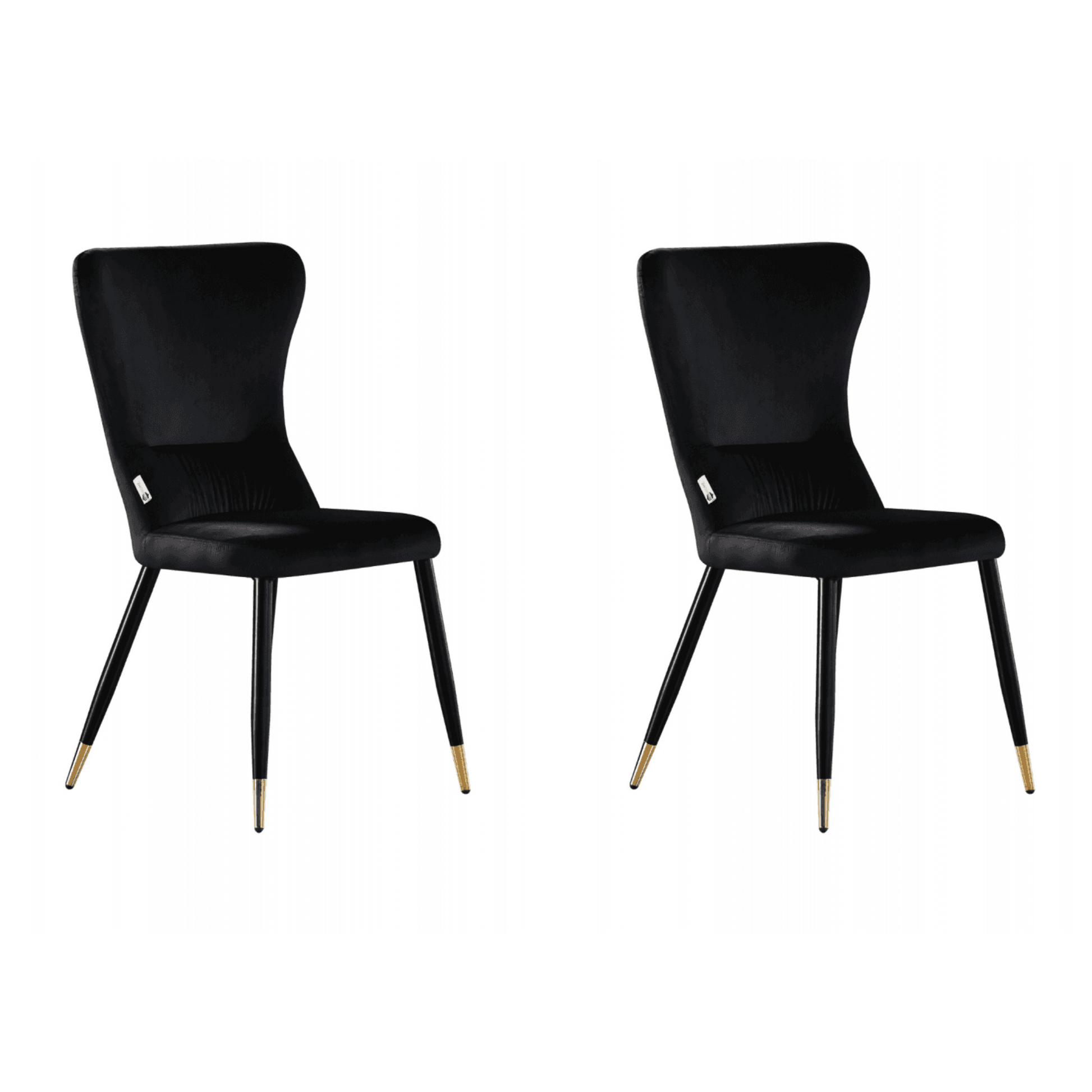 New York LUX Velvet Dining Chair with Metal Legs - Scandinavian Inspired PN Home