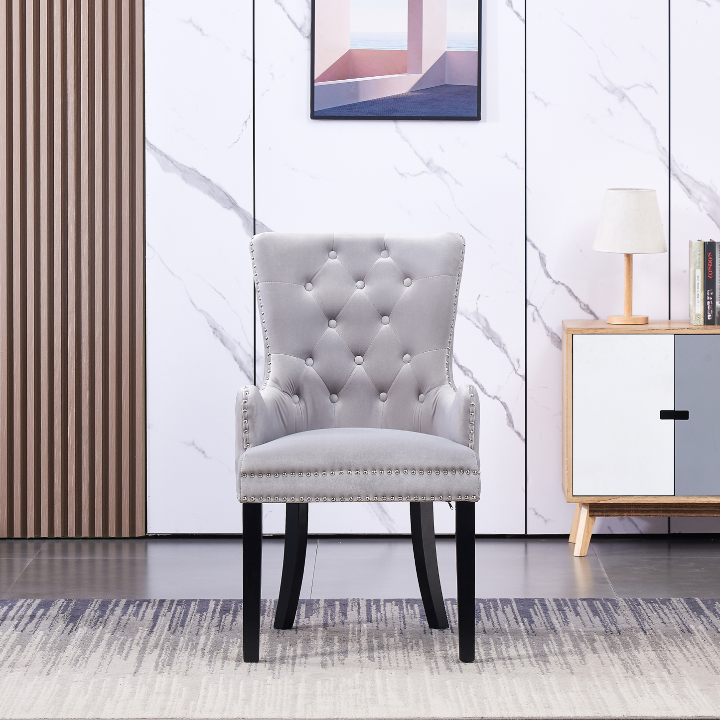 Windsor LUX Velvet Dining Chair (with armrests) PN Home