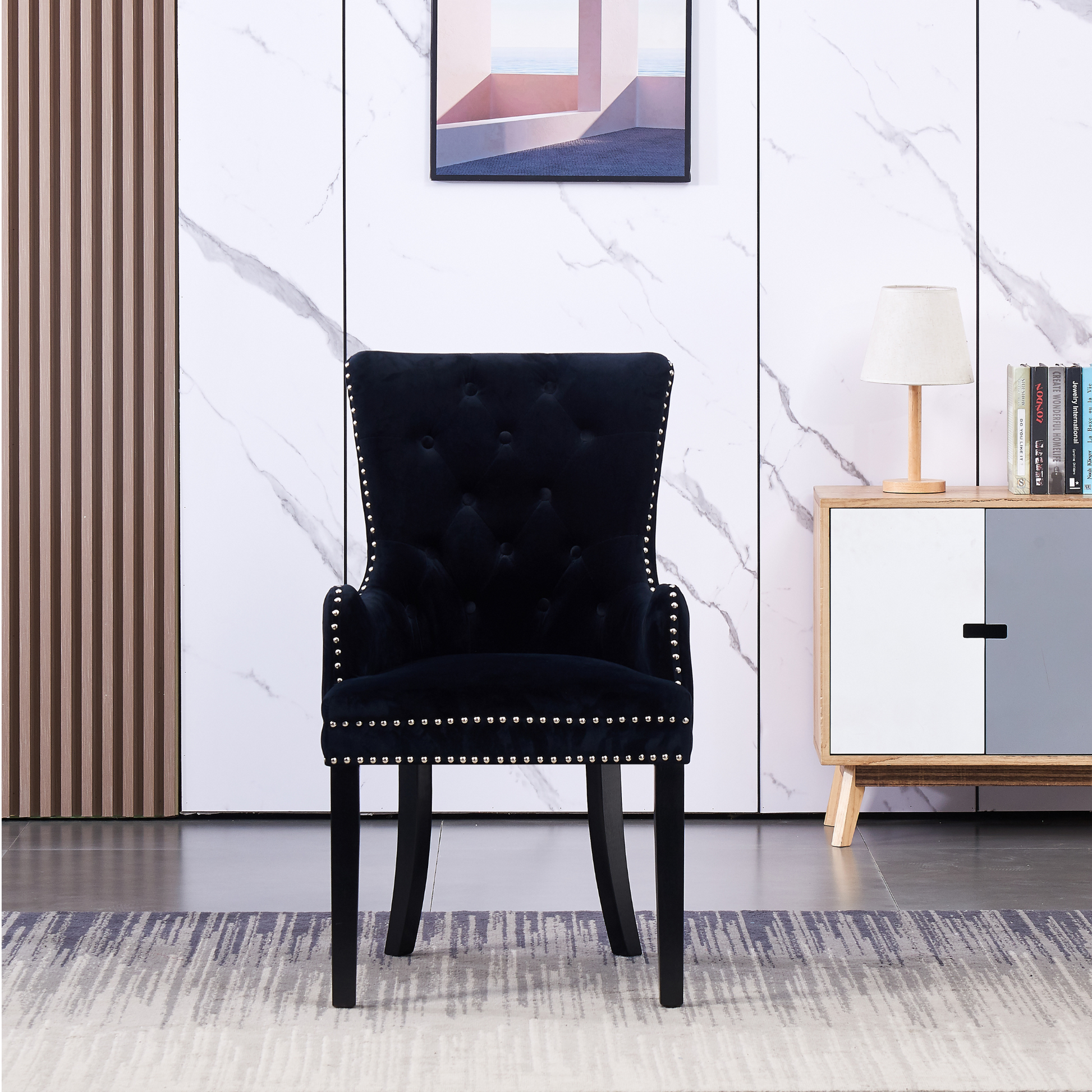 Windsor LUX Velvet Dining Chair (with armrests) PN Home