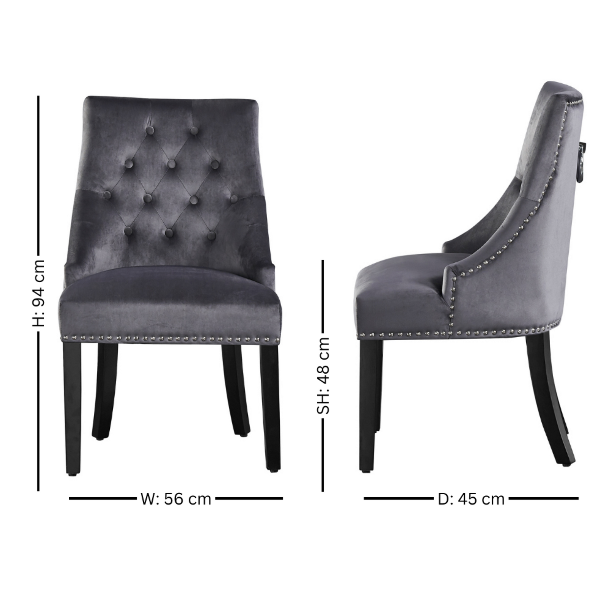 Windsor LUX Velvet Dining Chair PN Home