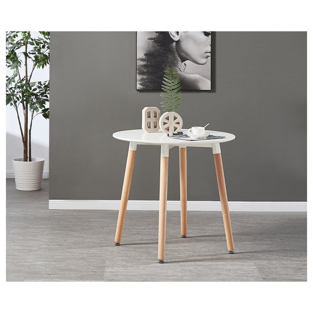 Jamie Halo Round Dining Table Set with 4 Chairs PN Home