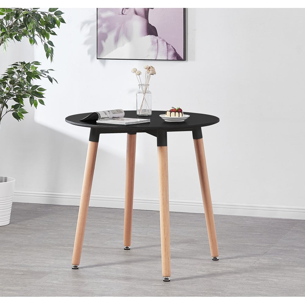 Jamie Halo Round Dining Table Set with 4 Chairs PN Home