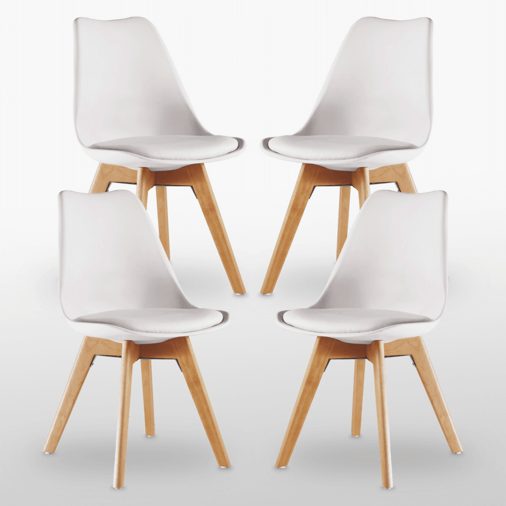 Jamie Halo Round Dining Table Set with 4 Chairs PN Home