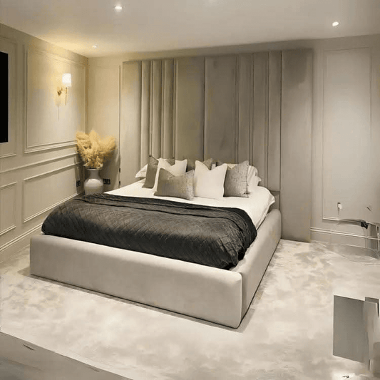 Amora Wall Panel 70" High Headboard – Luxury Upholstered Bed Frame UK UK Beds Direct ltd