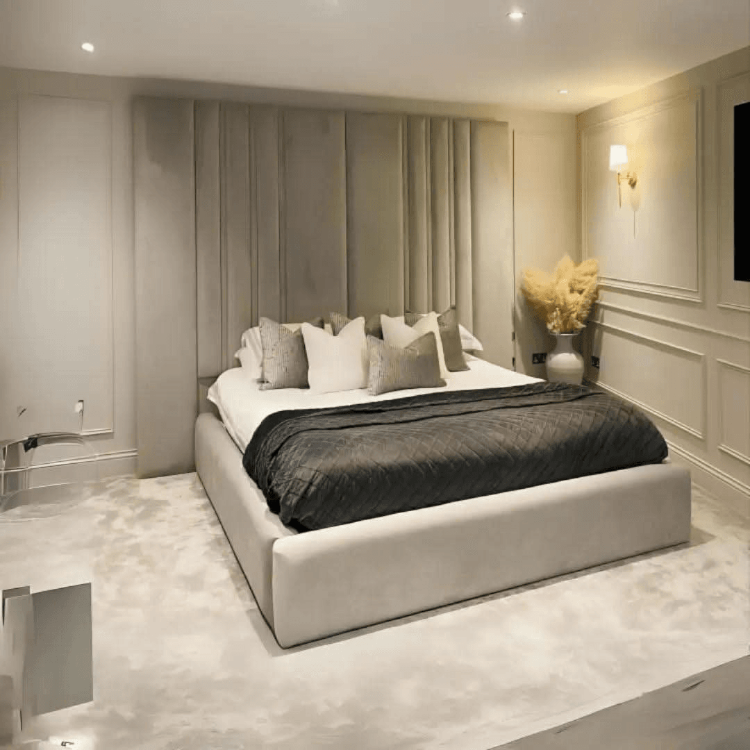 Amora Wall Panel 70" High Headboard – Luxury Upholstered Bed Frame UK UK Beds Direct ltd
