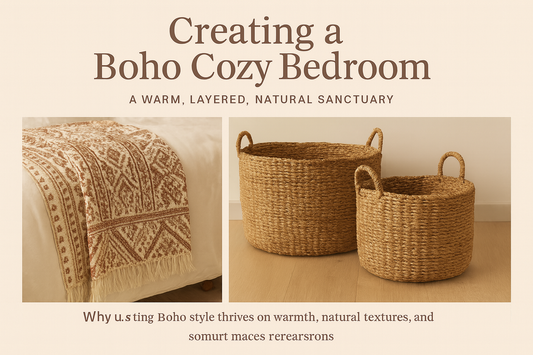 Creating-a-Boho-Cozy-Bedroom-A-Warm-Layered-Natural-Sanctuary House, Home & Garden