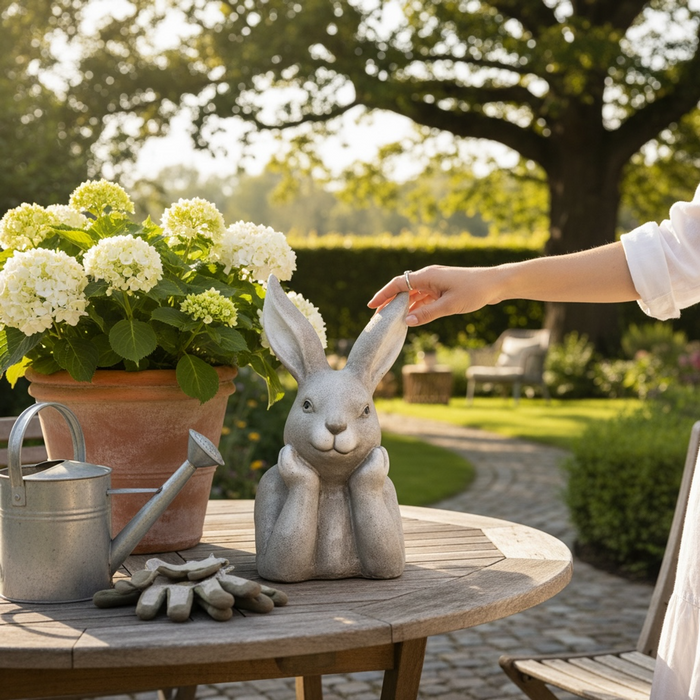 Decorative Garden Concrete Ornament Rabbit 40cm