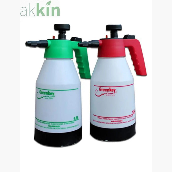 1.5 Litre Hand Pressure Sprayer Green - AK Kin Garden Supplies