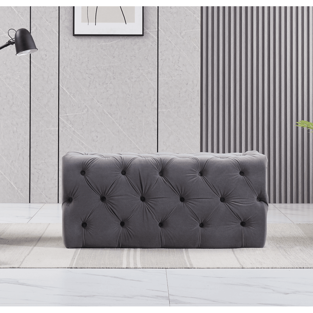 Melia Velvet Ottoman Bench PN Home